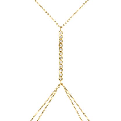Allure Diamond Tennis Body Chain - Lotus Diamond
