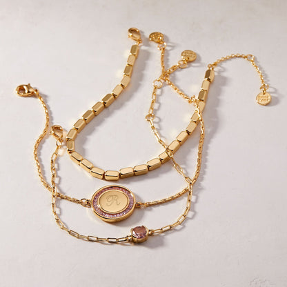 Amal Bracelet Set - Lotus Diamond