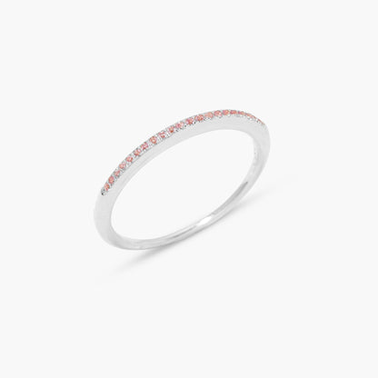 Ariana Silver Birthstone Ring - Lotus Diamond