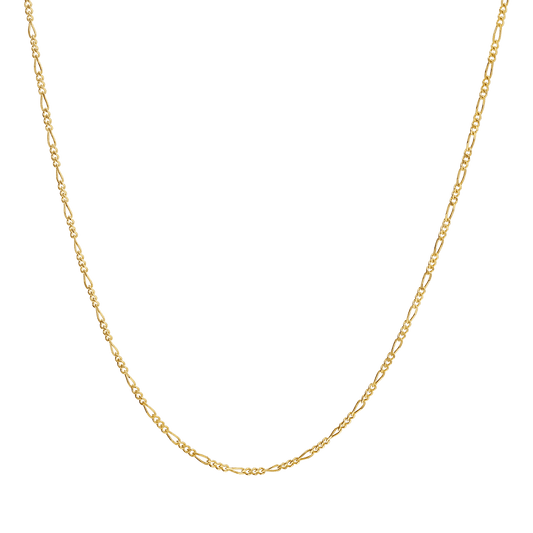 Baby Figaro Chain Necklace - Lotus Diamond