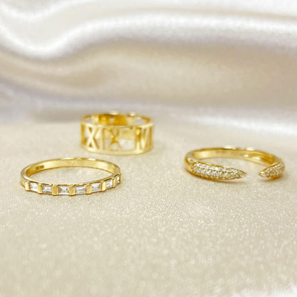 Baguette Row Ring - Lotus Diamond