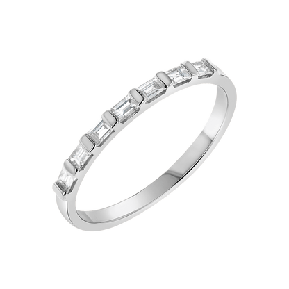 Baguette Row Ring - Lotus Diamond