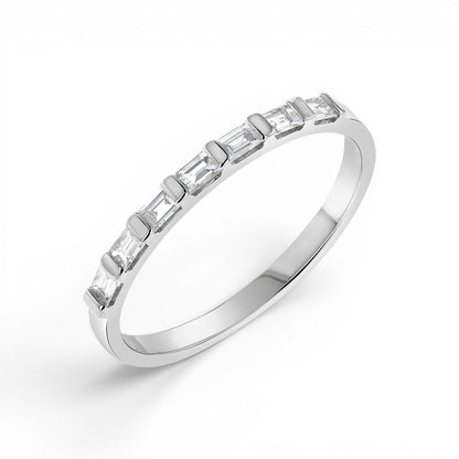 Baguette Row Ring - Lotus Diamond