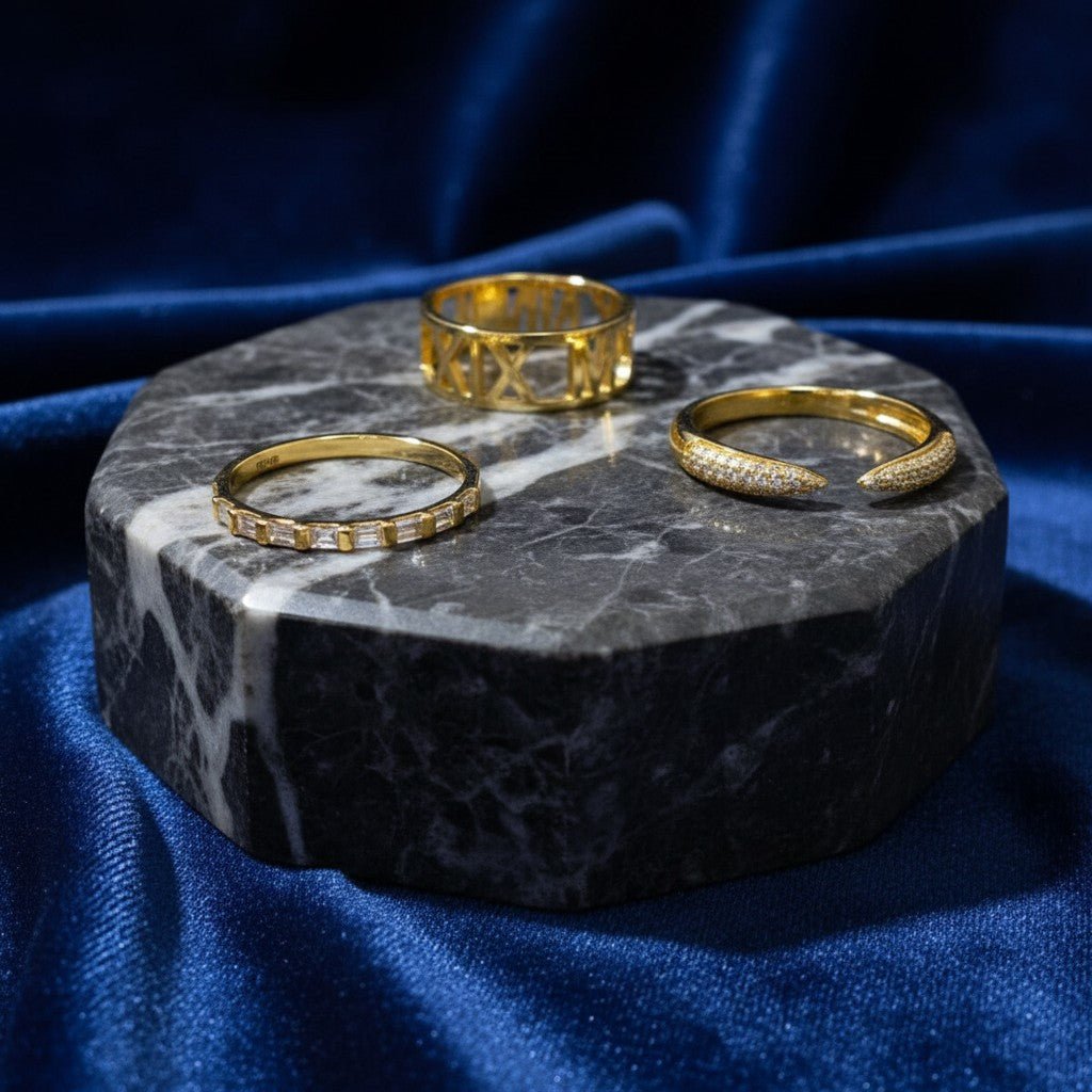 Baguette Row Ring - Lotus Diamond