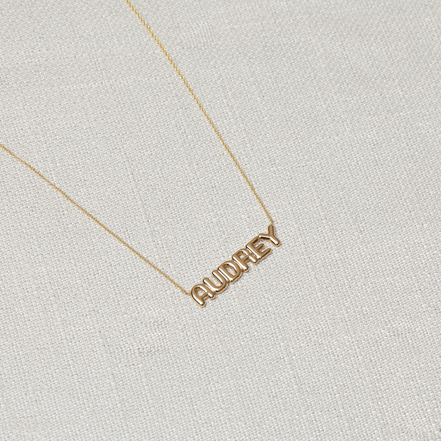 Balloon Name Necklace - Lotus Diamond