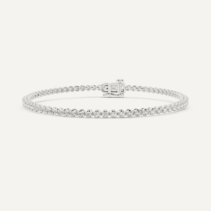 Best Value - 1 ctw Round Diamond Petite Tennis Bracelet - Lotus Diamond