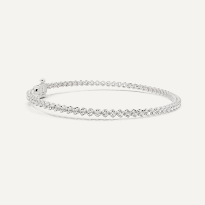 Best Value - 1 ctw Round Diamond Petite Tennis Bracelet - Lotus Diamond
