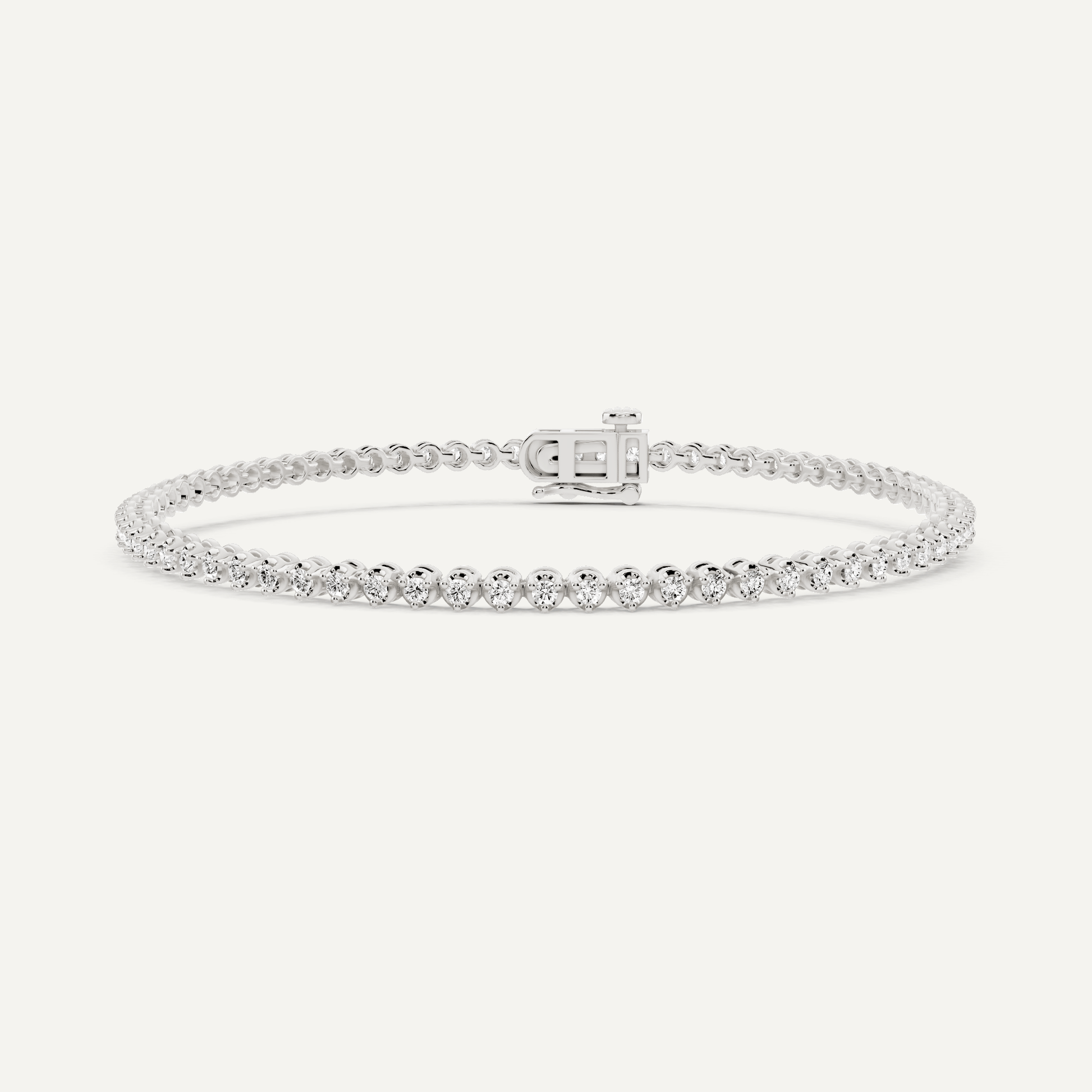 Best Value - 1 ctw Round Diamond Petite Tennis Bracelet - Lotus Diamond