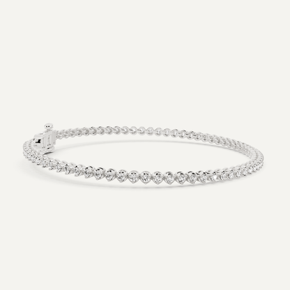 Best Value - 1 ctw Round Diamond Petite Tennis Bracelet - Lotus Diamond