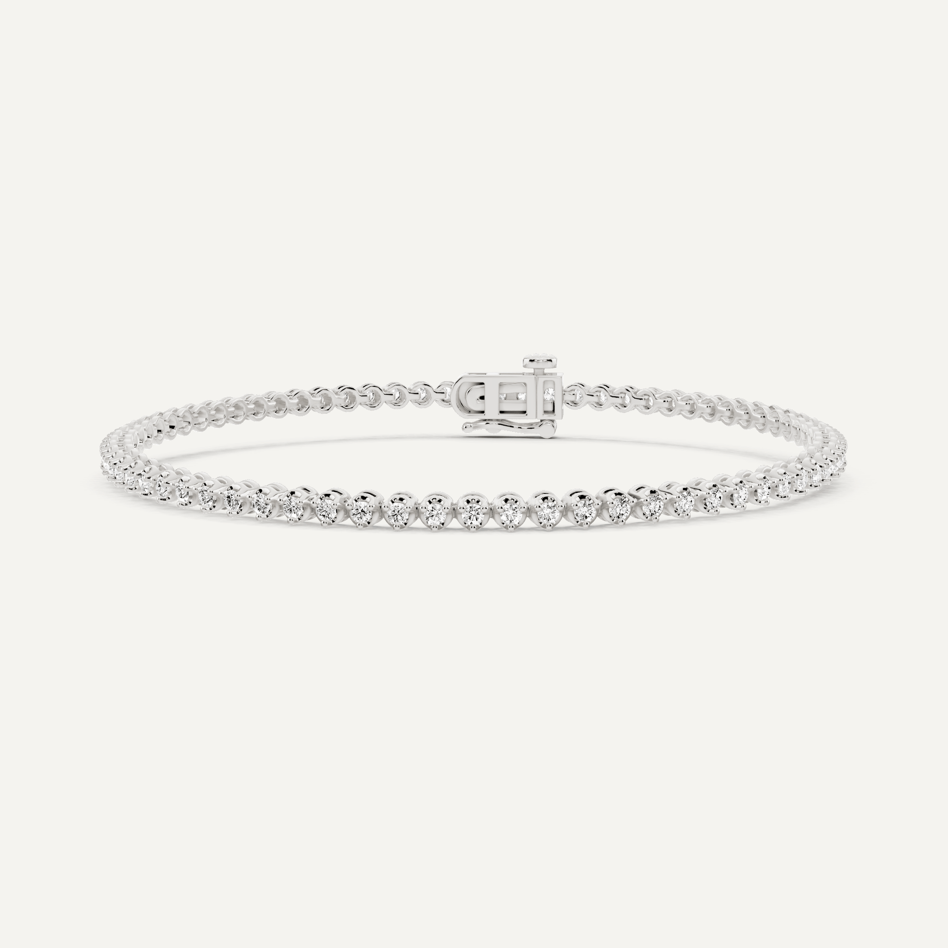 Best Value - 1 ctw Round Diamond Petite Tennis Bracelet - Lotus Diamond