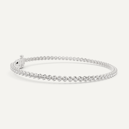 Best Value - 1 ctw Round Diamond Petite Tennis Bracelet - Lotus Diamond