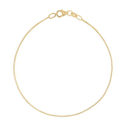 Box Chain Bracelet - Lotus Diamond