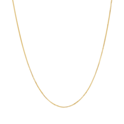 Box Chain Necklace - Lotus Diamond