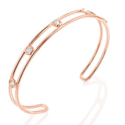 Bubble Diamond Cuff - Lotus Diamond