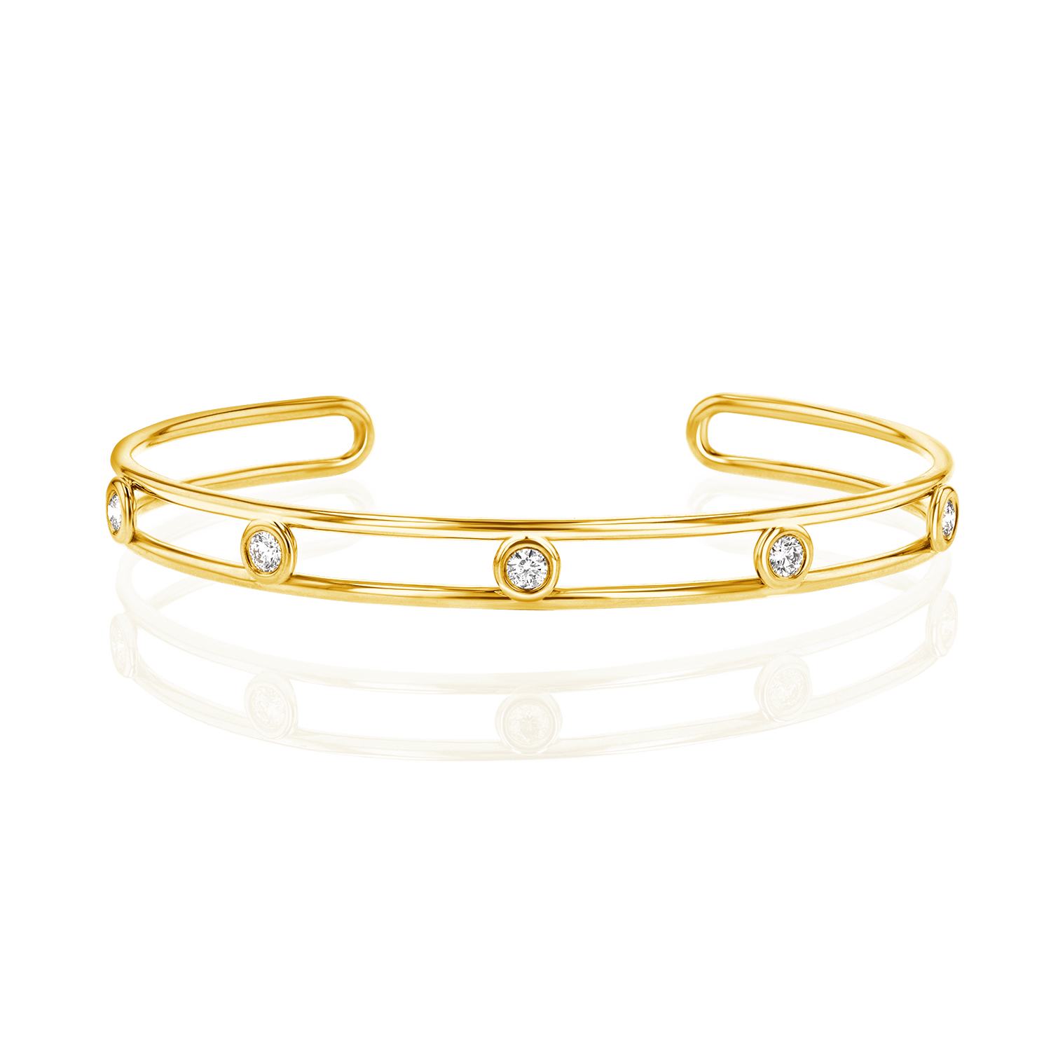 Bubble Diamond Cuff - Lotus Diamond