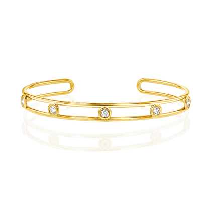 Bubble Diamond Cuff - Lotus Diamond