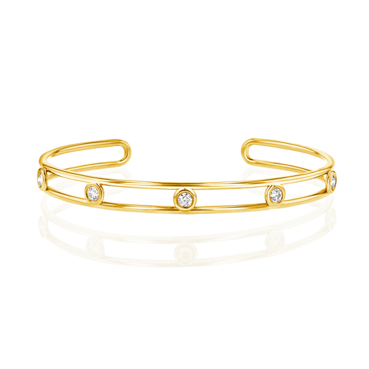 Bubble Diamond Cuff - Lotus Diamond