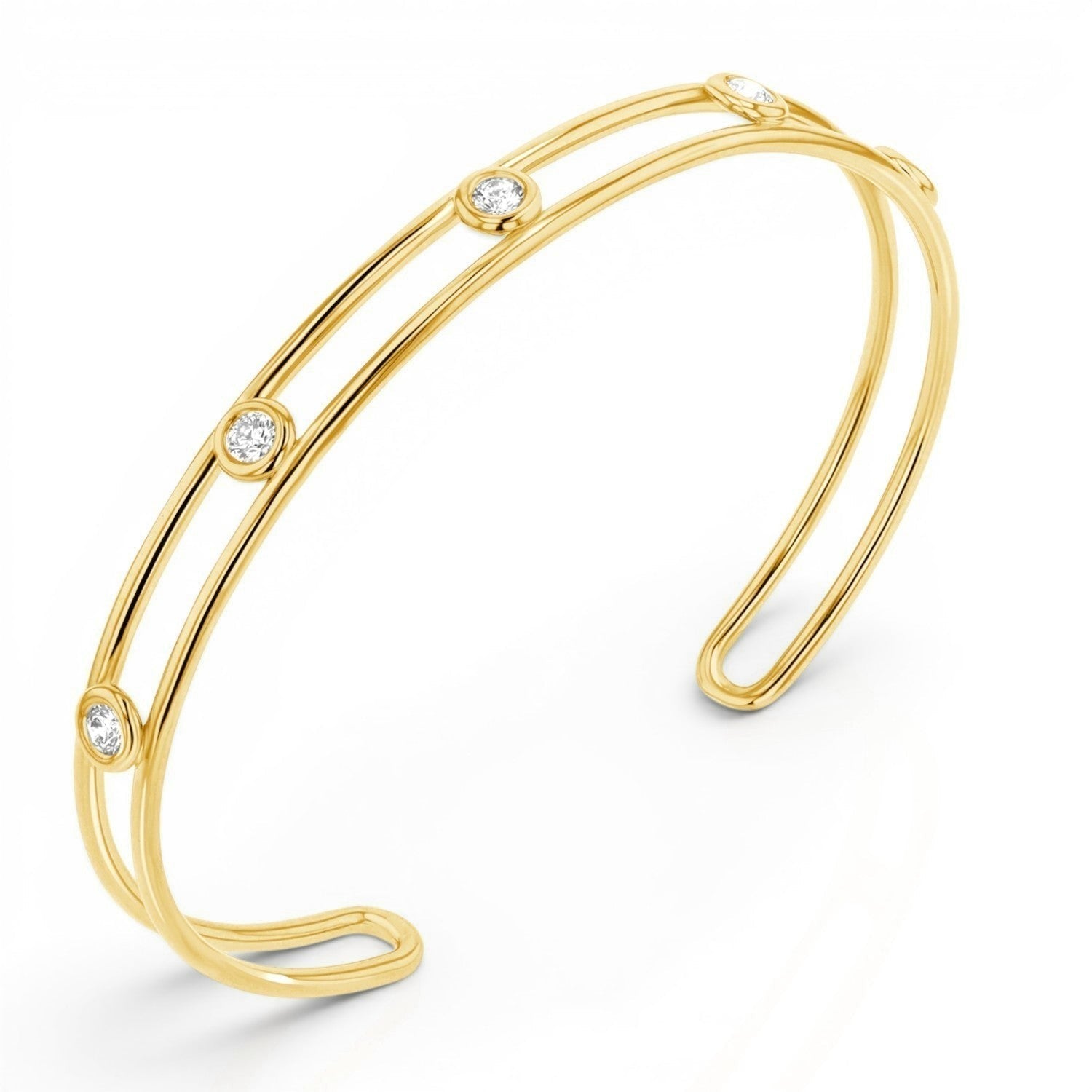 Bubble Diamond Cuff - Lotus Diamond