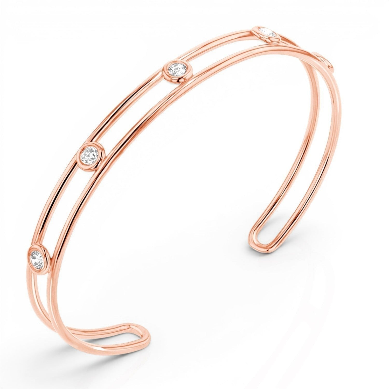 Bubble Diamond Cuff - Lotus Diamond