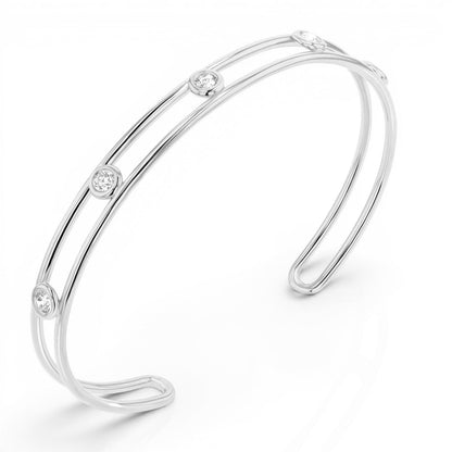 Bubble Diamond Cuff - Lotus Diamond