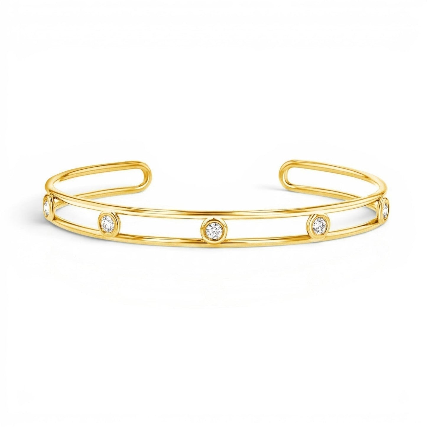 Bubble Diamond Cuff - Lotus Diamond