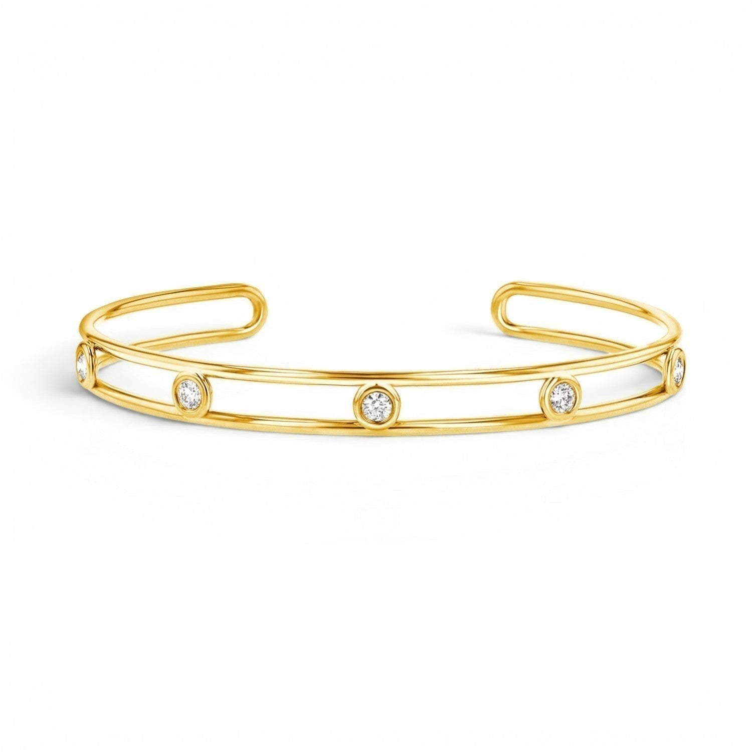 Bubble Diamond Cuff - Lotus Diamond