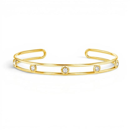 Bubble Diamond Cuff - Lotus Diamond