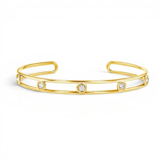 Bubble Diamond Cuff - Lotus Diamond