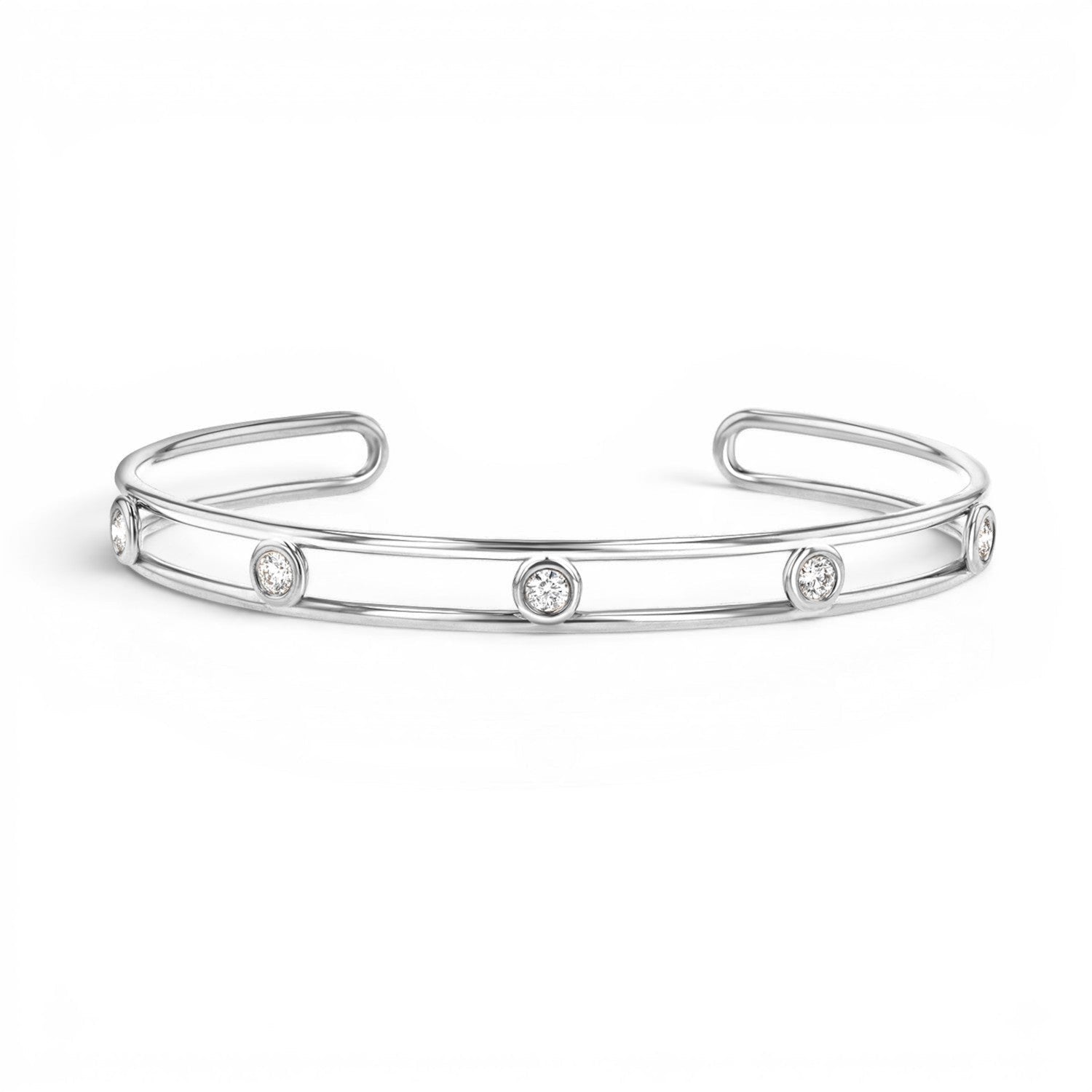 Bubble Diamond Cuff - Lotus Diamond