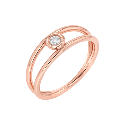 Bubble Solitaire Diamond Ring - Lotus Diamond