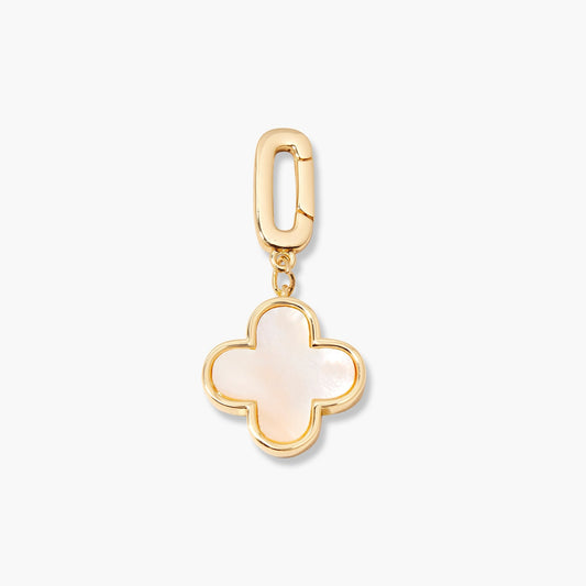 Cami Clover Pearl Charm - Lotus Diamond