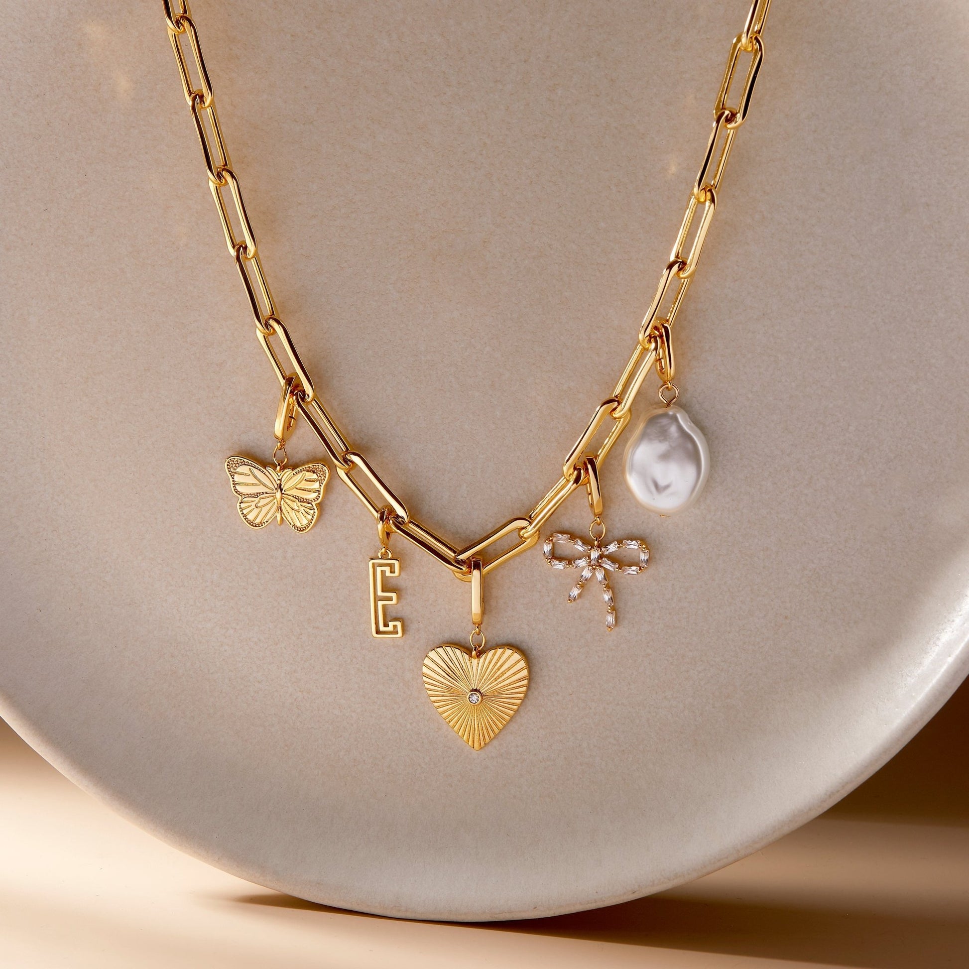 Cami Heart Charm - Lotus Diamond