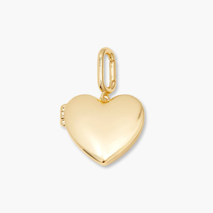 Cami Heart Locket Charm - Lotus Diamond