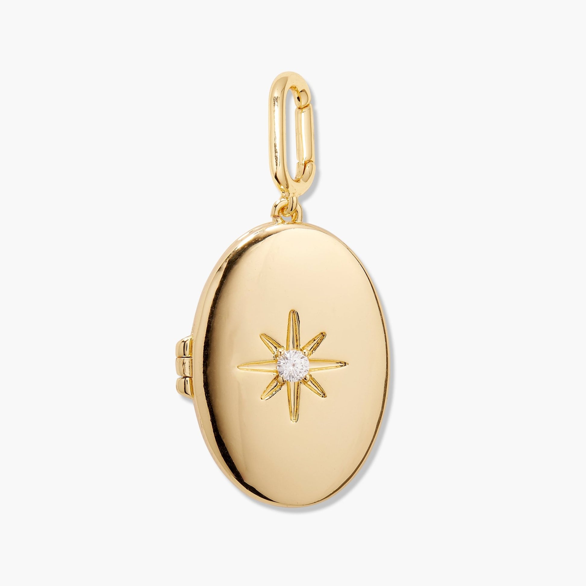 Cami Starburst Locket Charm - Lotus Diamond