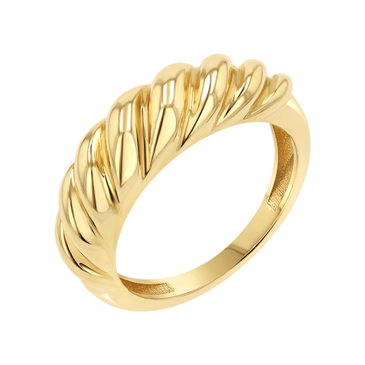 Celine Croissant Ring - Lotus Diamond