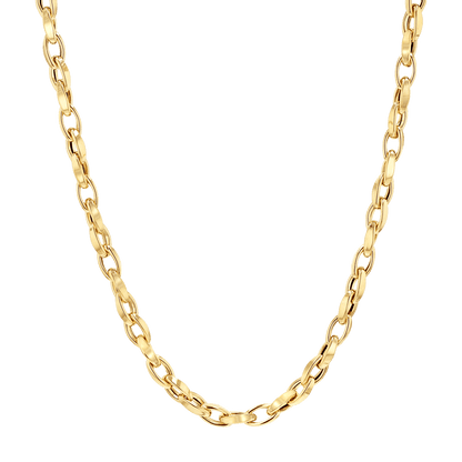 Celine Twist Link Chain Necklace - Lotus Diamond