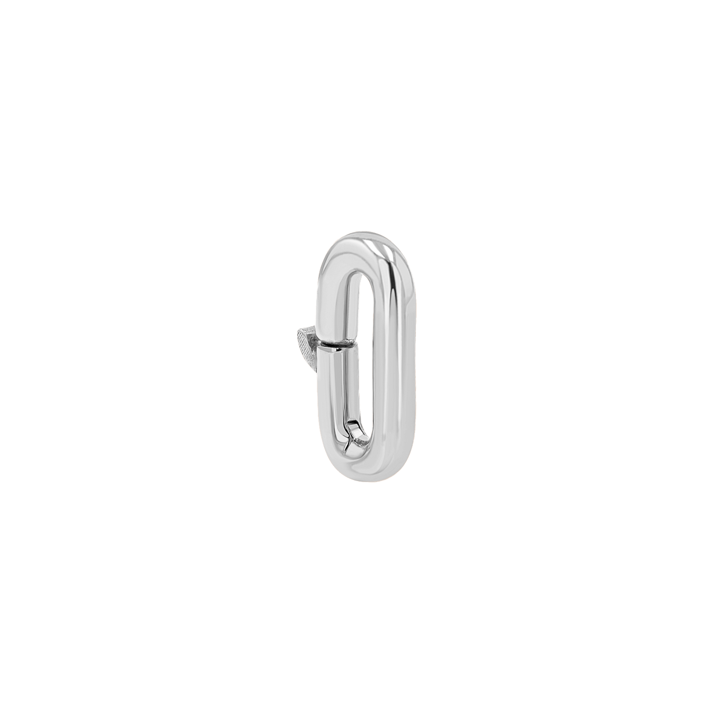 Chunky Paper Clip Charm Connector - Lotus Diamond