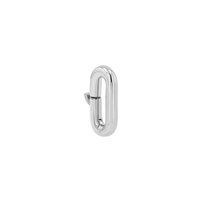 Chunky Paper Clip Charm Connector - Lotus Diamond