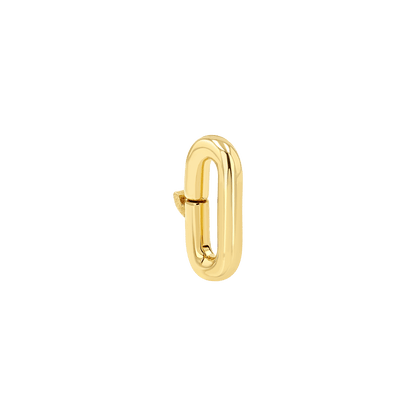 Chunky Paper Clip Charm Connector - Lotus Diamond