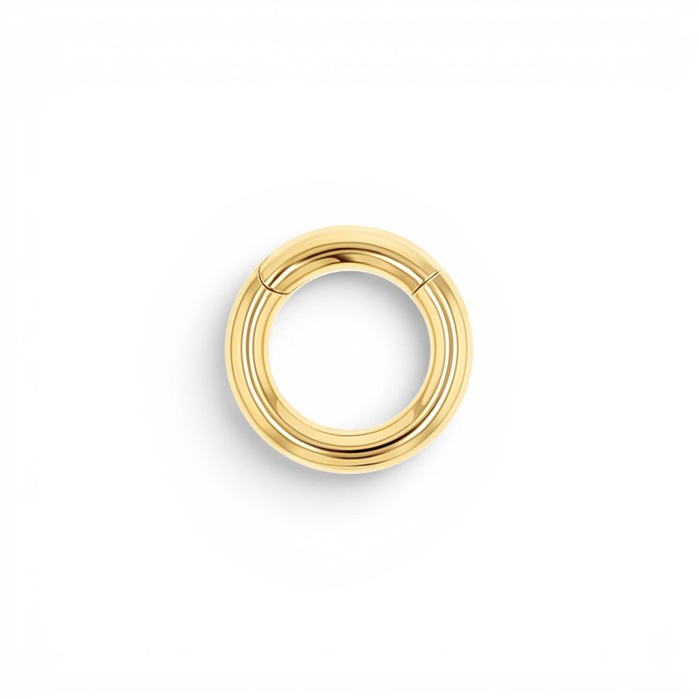 Chunky Round Charm Connector Clasp - Lotus Diamond