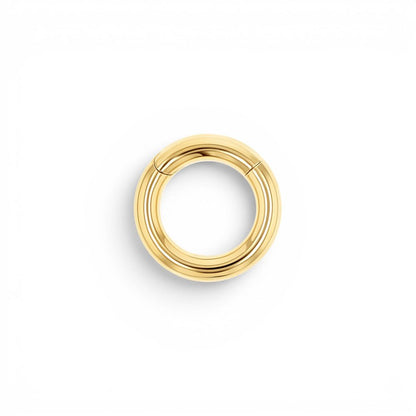 Chunky Round Charm Connector Clasp - Lotus Diamond