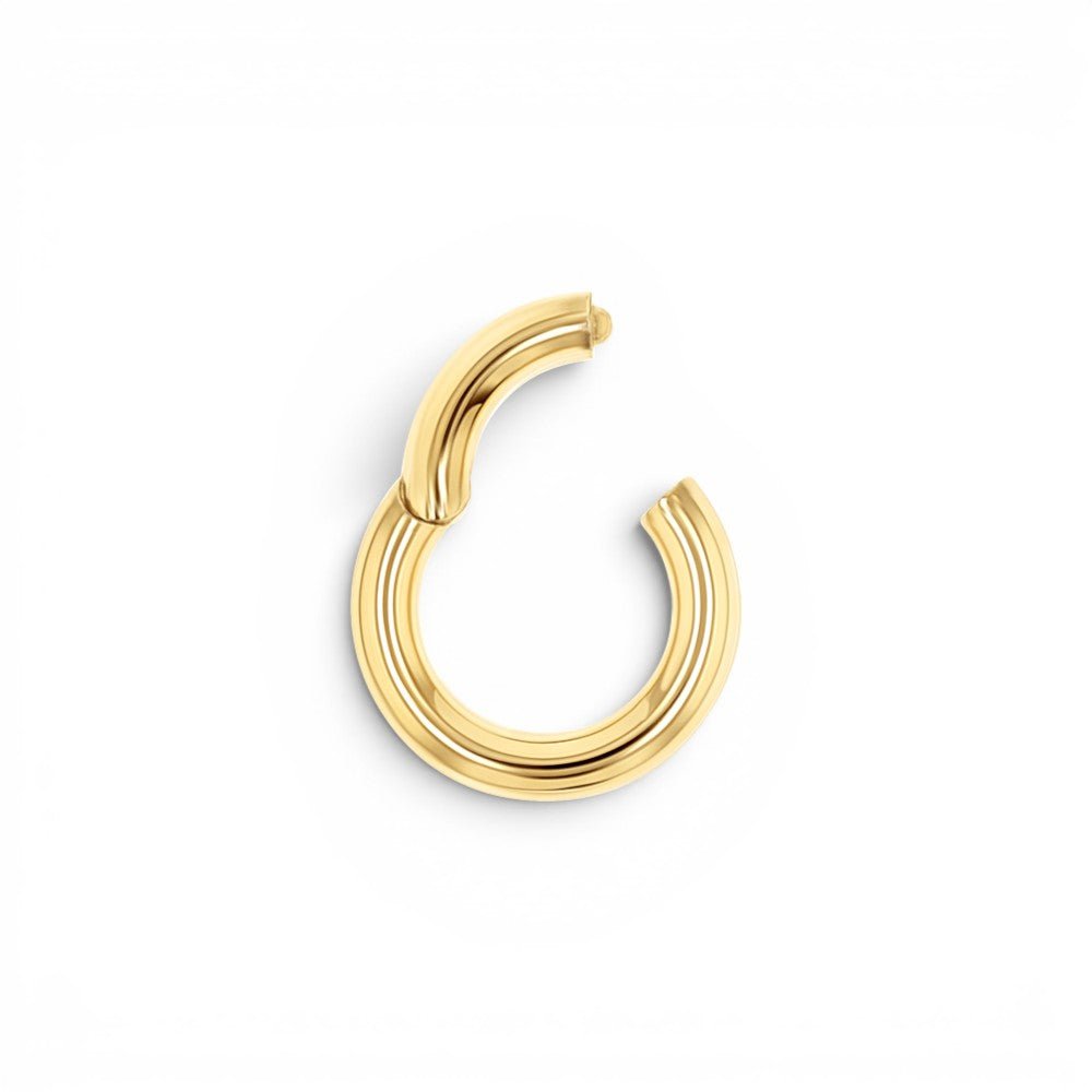 Chunky Round Charm Connector Clasp - Lotus Diamond