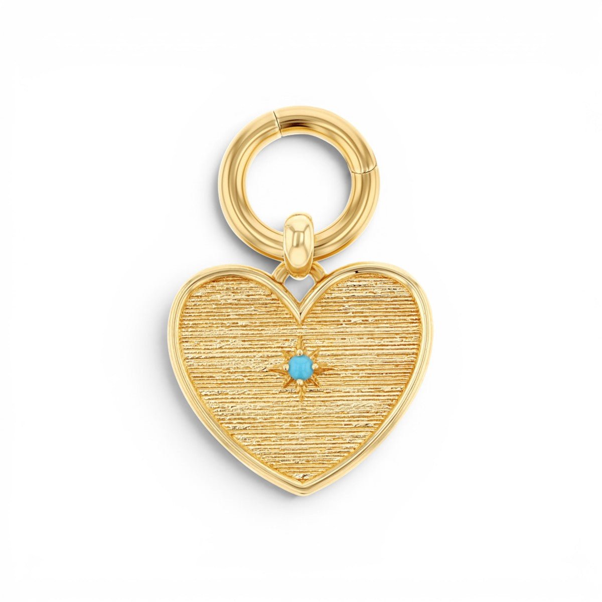 Chunky Round Charm Connector Clasp - Lotus Diamond