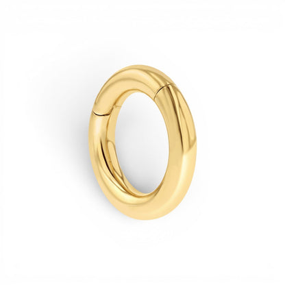 Chunky Round Charm Connector Clasp - Lotus Diamond