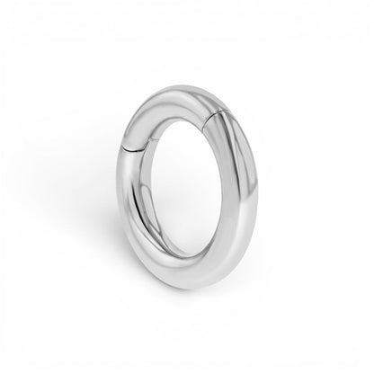 Chunky Round Charm Connector Clasp - Lotus Diamond