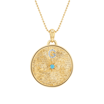 Circle of Life Diamond Multi Initial Necklace - Lotus Diamond