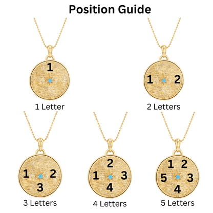 Circle of Life Diamond Multi Initial Necklace - Lotus Diamond