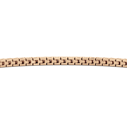 Classic 4 - Prong Round Lab Diamond Square Basket Tennis Bracelet - Lotus Diamond