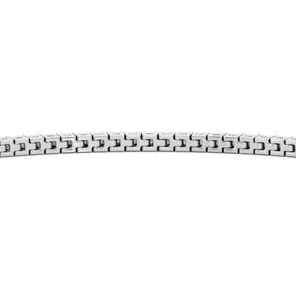 Classic 4 - Prong Round Lab Diamond Square Basket Tennis Bracelet - Lotus Diamond
