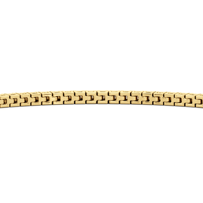 Classic 4 - Prong Round Lab Diamond Square Basket Tennis Bracelet - Lotus Diamond